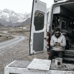 Alquilando una camper desde el móvil mientras disfruto de la montaña