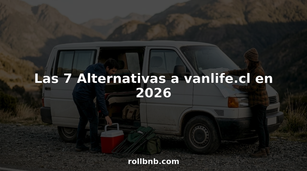 Viajeros recorriendo Chile en una furgoneta, detenidos a un costado de la carretera